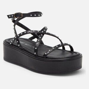 NWT Stuart Weitzman Summerlift Pearl Platform Ankle Strap Sandals Size 7